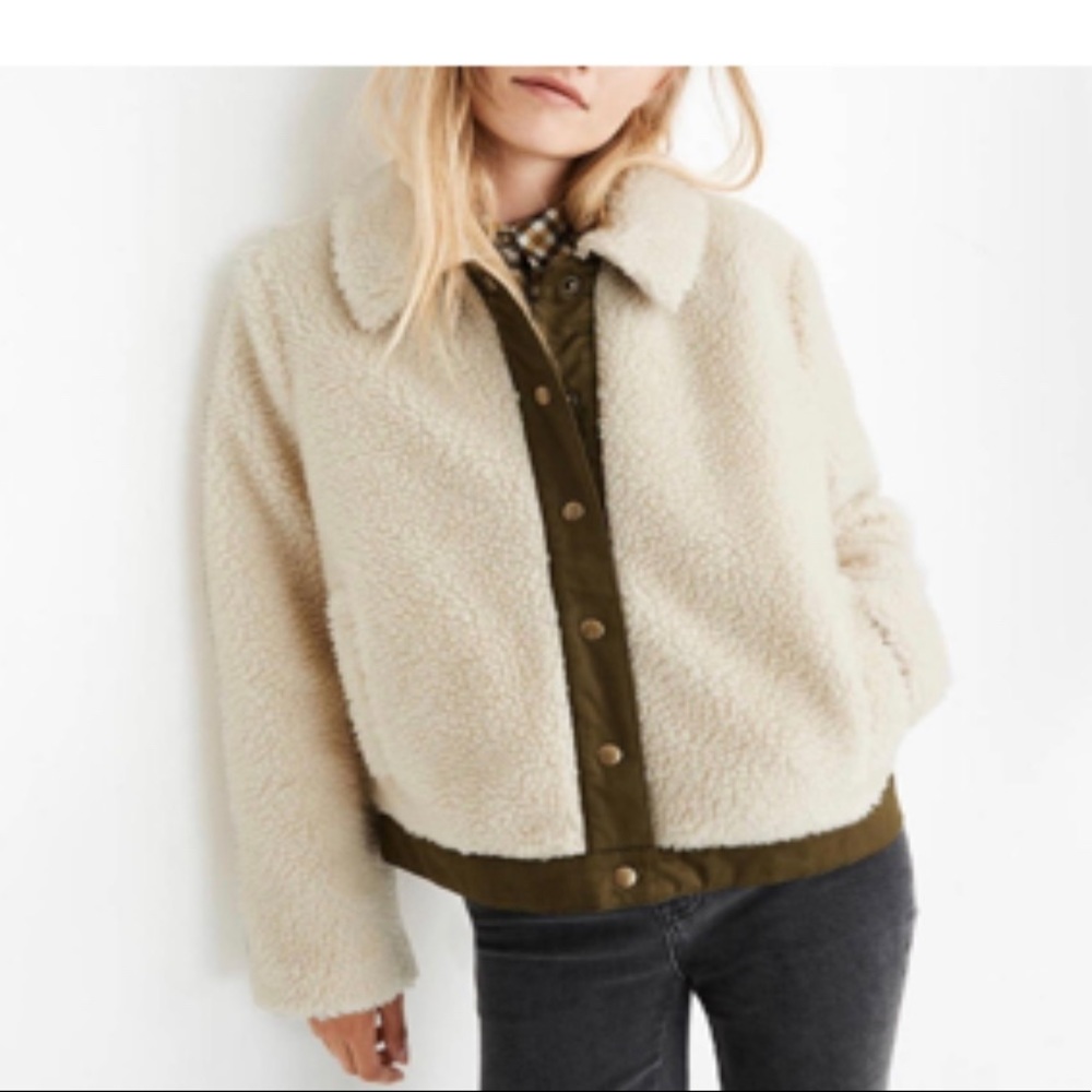 MADEWELL Sherpa Portland Jacket SIZE XS